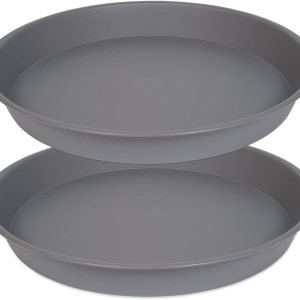 Paquete de 2 platillos para plantas de 18 pulgadas de 19 pulgadas (base de 16.6 pulgadas), bandejas de plantas para macetas, platillos de plástico Paquete de 2 platillos para plantas de 18 pulgadas de 19 pulgadas (base de 16.6 pulgadas), bandejas de plantas para macetas, platillos de plástico