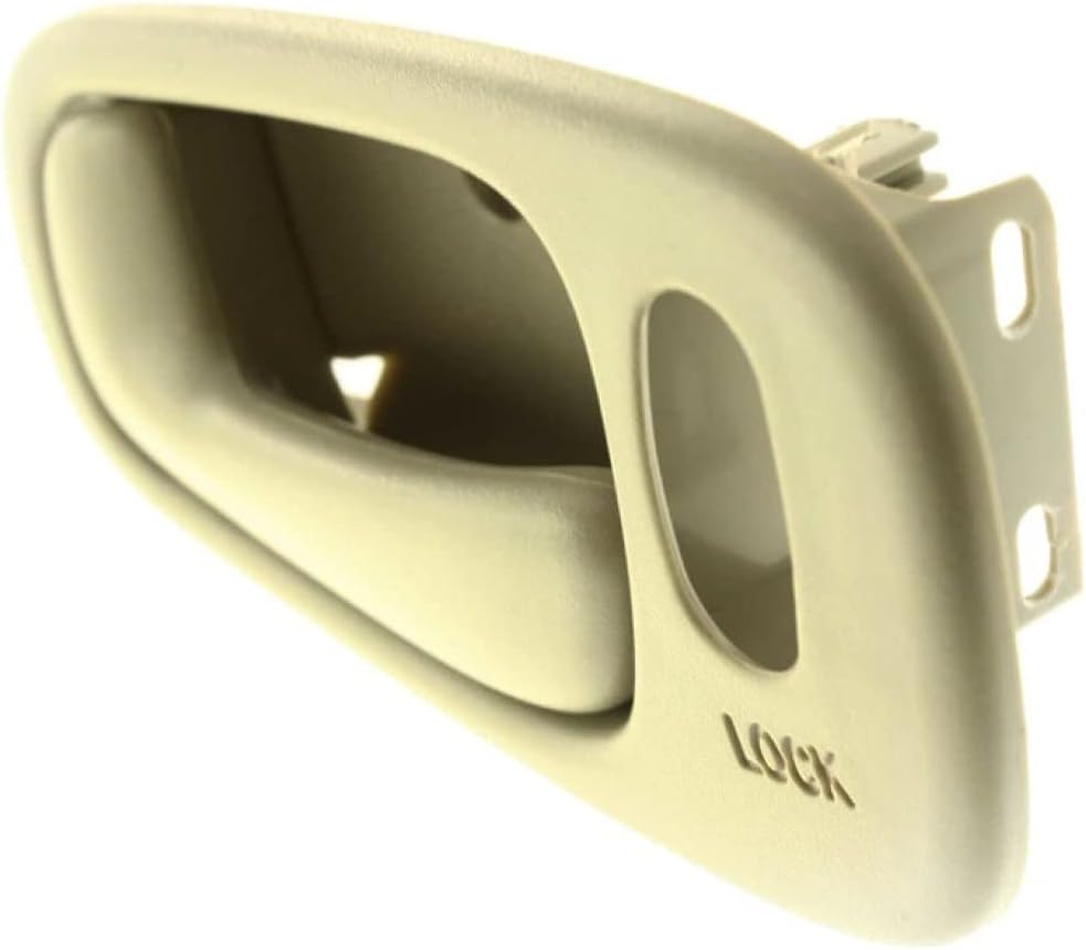 KarParts360 Para Chevy Prizm 1998 99 00 01 2002 Manija de puerta interior delantera o trasera lado del conductor beige  con orificio de bloqueo de
