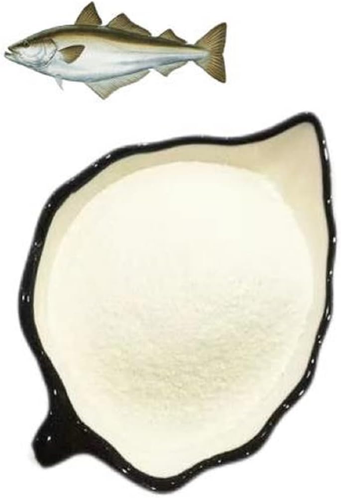 Péptidos marinos de colágeno hidrolizado en polvo Tipos 1, 2, 3, 4, 1 libras polvo de colágeno hidrolizado de bajo peso molecular para