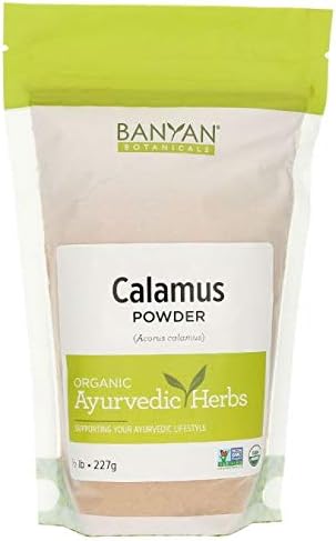 Banyan Botanicals Calamus Powder – Certificado orgánico, 12 libra – Acorus Calamus – Hierba altamente aromática que se utiliza externamente para