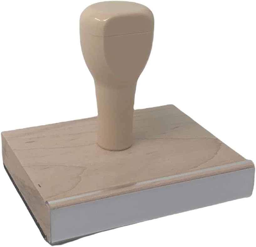 Hola sello de goma, 2 x 3″ sello de madera