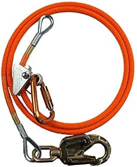 Kit de línea de acero (12 pulgada x 8 pies), cordón ajustable para árbol, baja elasticidad, resistente a los cortes, para protección contra caídas,