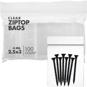 Bolsas de polietileno con cierre de cremallera, 2.5 x 3 pulgadas (100 unidades), 4 mil, bolsas de plástico con cierre de cremallera, bolsas de Bolsas de polietileno con cierre de cremallera, 2.5 x 3 pulgadas (100 unidades), 4 mil, bolsas de plástico con cierre de cremallera, bolsas de