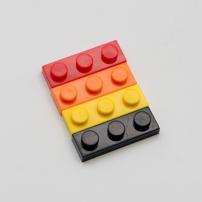 Platos grises clásicos a granel, placa gris claro 1×3, placas de construcción planas 100 piezas, compatibles con piezas y piezas de Lego 1×3 placas