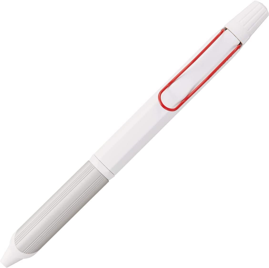 Uni Jetstream EDGE3 – Bolígrafo a base de aceite de 0.011 in, cuerpo blanco y rojo + repuestos negrorojoazul, juego de notas adhesivas