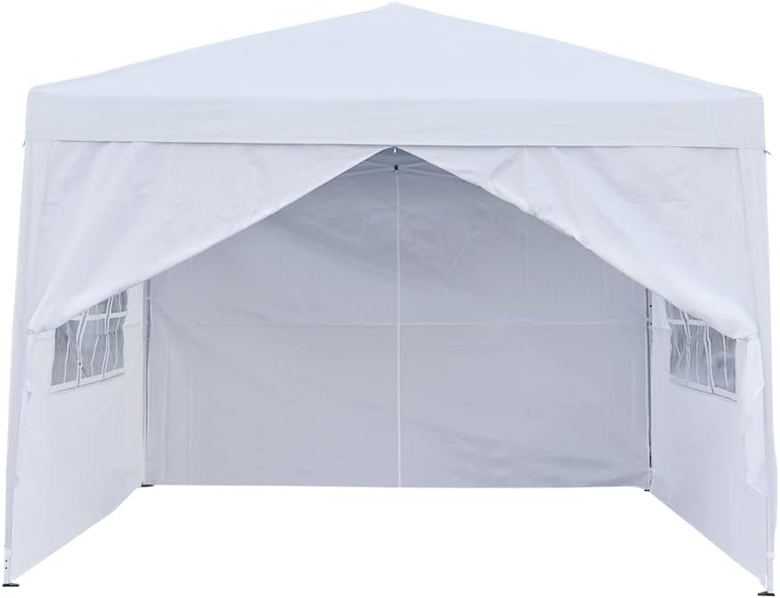 Panana Carpa desplegable para exteriores, carpa de 8.2 x 8.2 pulgadas, toldo plegable con 4 paredes laterales y bolsa de transporte para festival,