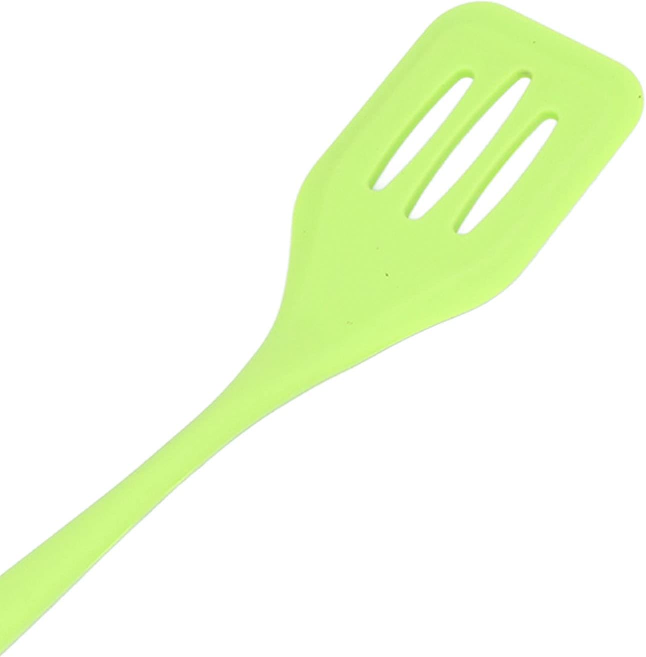 Juego de utensilios de cocina de silicona, 5 piezas, juego de utensilios de cocina de silicona, seguro y fácil de lavar, adecuado para cocina (verde)