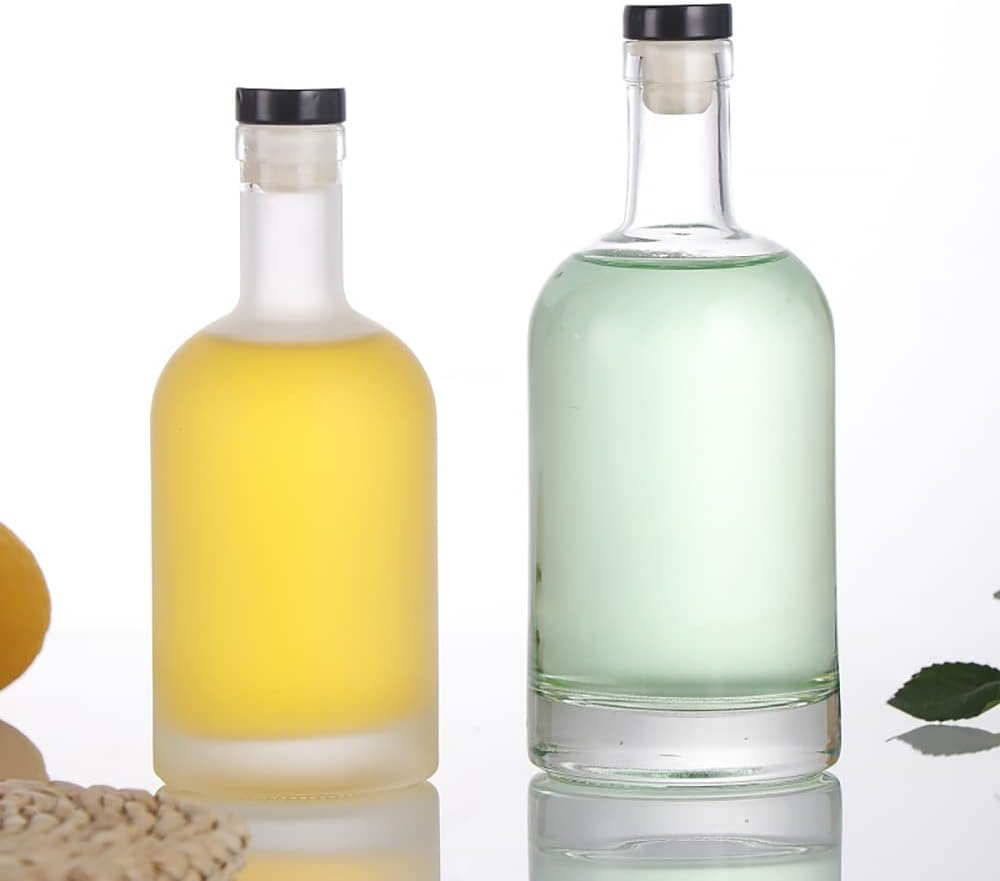 Danmu Paquete de 8 botellas de vidrio, botellas de vidrio de 12.6 onzas con corcho, botellas de vidrio con tapas, botellas de vino, botellas de