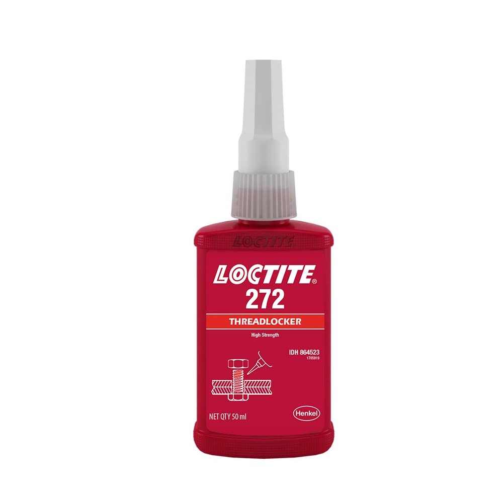 Loctite 88442 Red 272, bloqueador de roscas de alta temperaturafuerza (botella x 1.69 onza líquida).