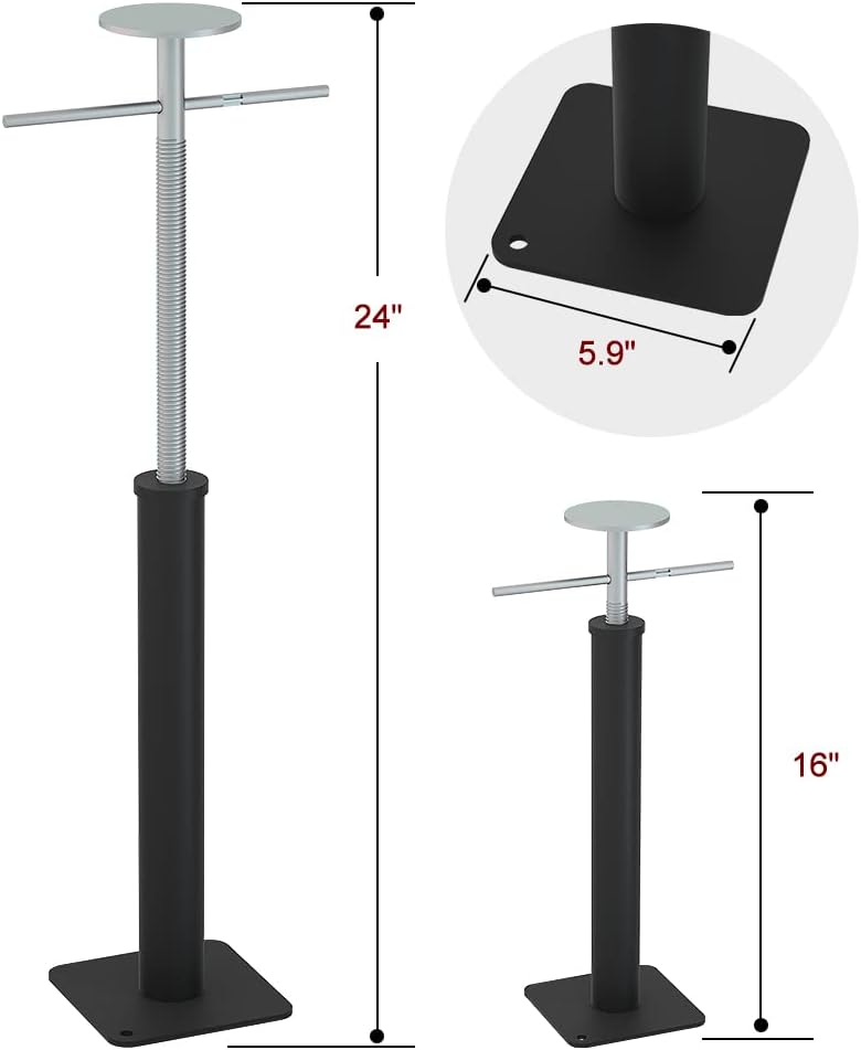Gatos de soporte deslizables para RV, estabilizadores deslizantes resistentes de 16 a 24 pulgadas para RV, cámper, remolque de viaje, soporta hasta