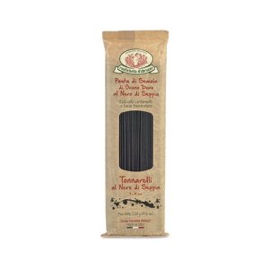 Rustichella D’abruzzo Pasta Tonnarelli de tinta de calamar negro de trigo duro, 17.6 onzas (paquete de 1) Rustichella D’abruzzo Pasta Tonnarelli de tinta de calamar negro de trigo duro, 17.6 onzas (paquete de 1)