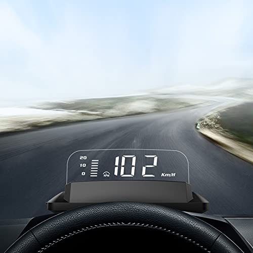 HUD OBD2 H408C Espejo HUD Head Up Display Auto Car Speed Projector KMH MPH Velocímetro Detector de coche Consumo de aceite