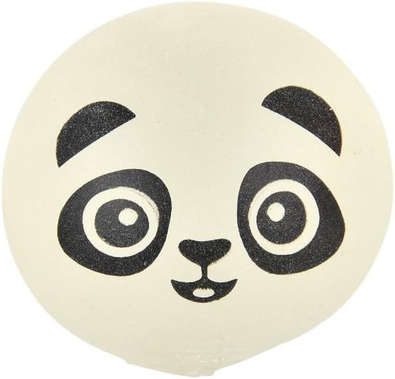 Bola de azúcar exprimible sensorial de 2.4 pulgadas, 6 unidades (caras de animales)