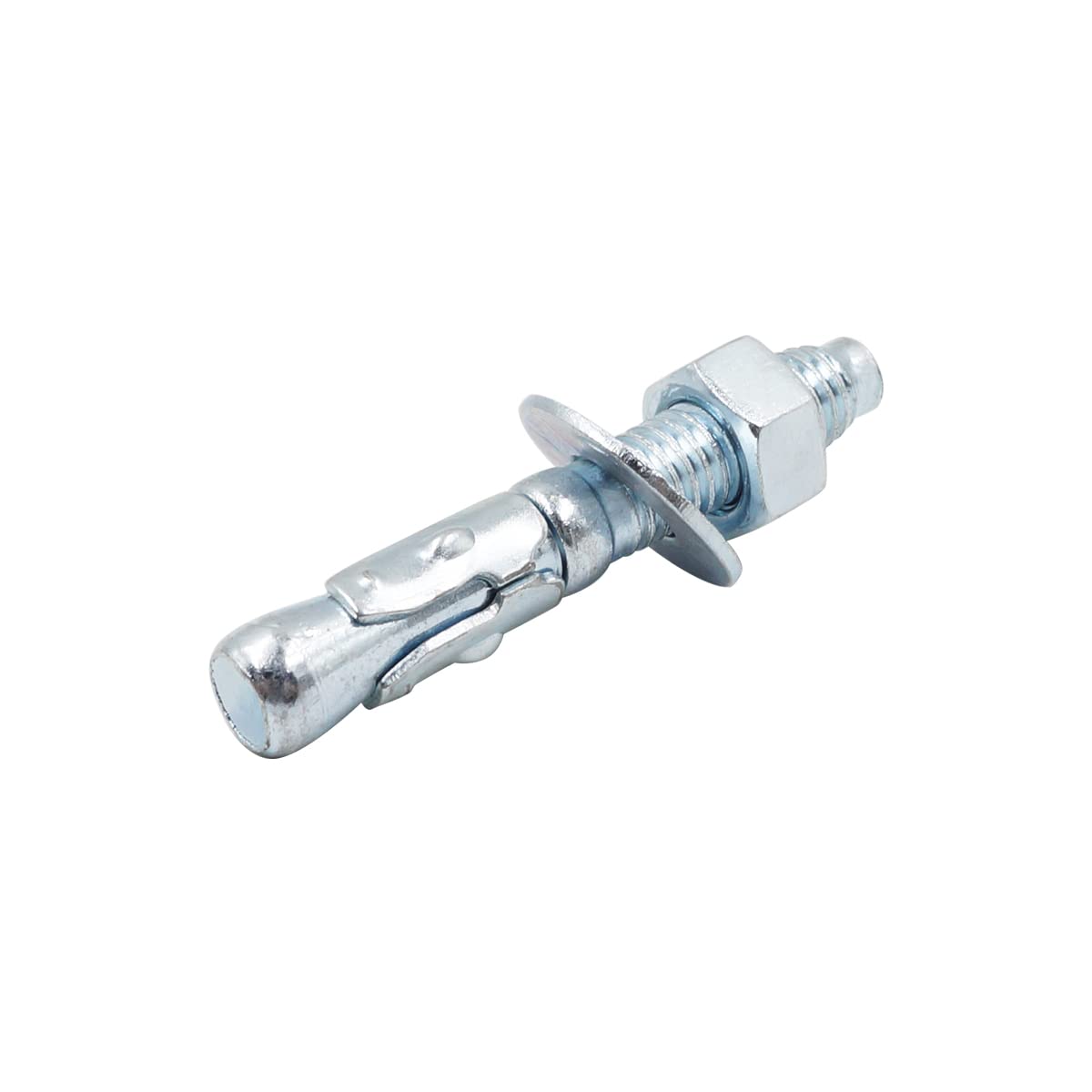 Kit de anclaje de cuña de acero al carbono de 38 x 2-12 pulgadas para cemento de hormigón, pared, suelo, cubierta, soporte de base de cerca, poste