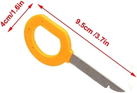 4 llaves de extracción de radio estéreo de coche compatibles con VW – SEAT – Audi – Skoda – Ford
