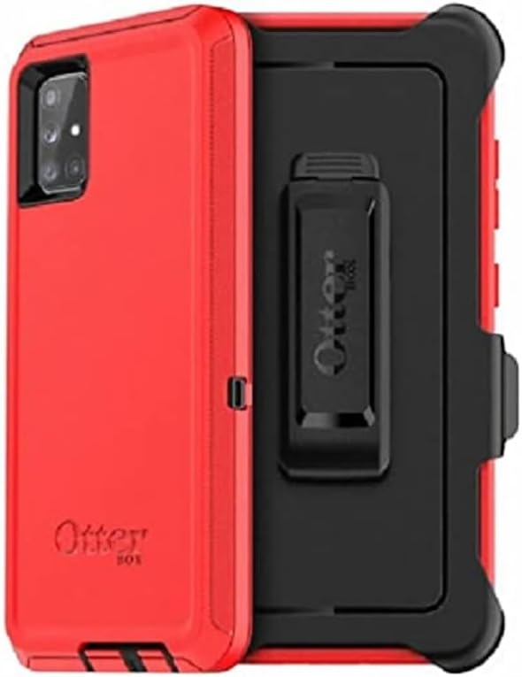 Funda protectora Drop+ para Samsung Galaxy A32 5G OtterBox Defender Series Rojo Negro