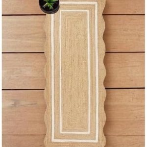 Alfombra de yute festoneado natural para entrada, alfombra trenzada de yute para cocina, alfombra reversible de yute para interiores y exteriores, Alfombra de yute festoneado natural para entrada, alfombra trenzada de yute para cocina, alfombra reversible de yute para interiores y exteriores,