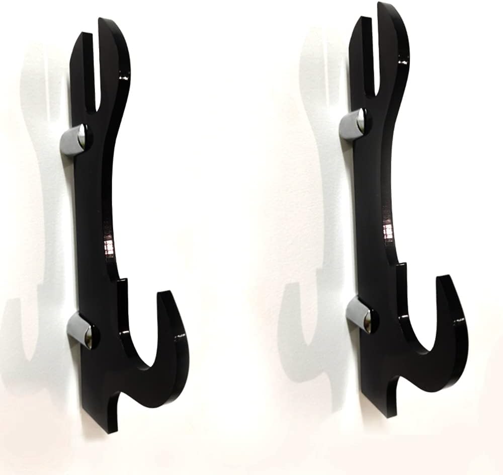 Soporte de espada, gancho de espada, acrílico de dos capas montado en la pared Samurai Sword Stand Stand Display Stand Support All Swords