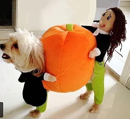 Disfraz de calabaza de Halloween para perro y gato, divertidos disfraces de Halloween para gatos y perros pequeños, disfraz de mascota, perro, gato,