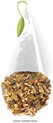 Tea Forte Caja de eventos de té blanco y pera, paquete a granel de 48 bolsitas de té con infusor piramidal para todas las ocasiones