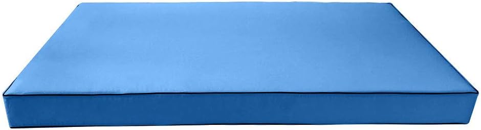 Prolinemax Funda solamente Sábana bajera ajustable para colchón de sofá cama estilo 3 doble con ribete de contraste para exteriores AD102