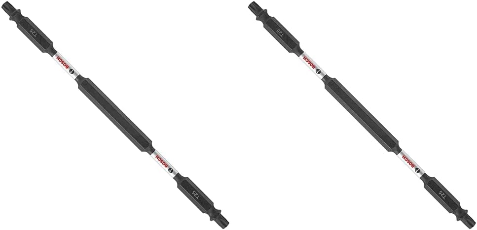 BOSCH ITDET25601 – Broca de atornillado Torx #25 de 6 pulgadas resistente al impacto de doble extremo (paquete de 2)