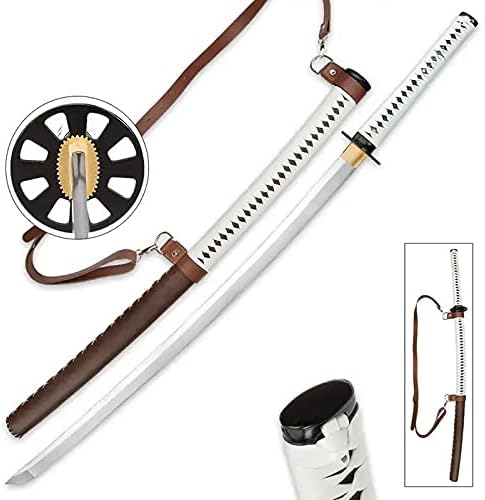 Zombie Slayer Katana Espada y vaina envuelta en cuero