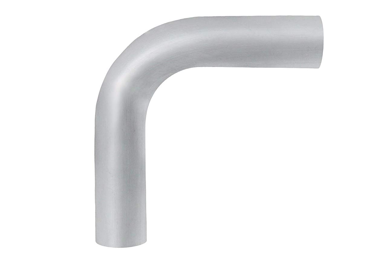 HPS Performance AT90-075-CLR-2 6061 T6 Tubería de tubo de codo de aluminio, calibre 16, curva de 90 grados, diámetro exterior de 0.75 pulgadas,