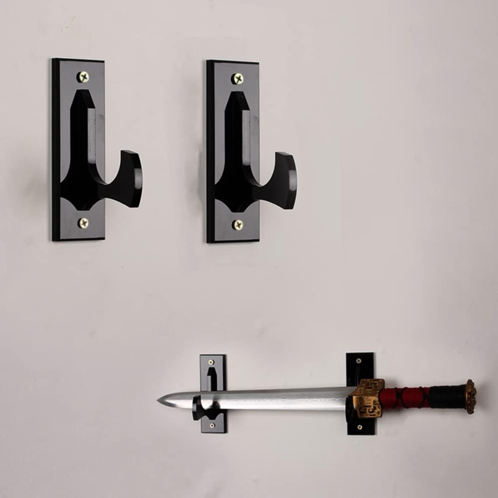 Soporte de pared para espada, soporte de pared para artes marciales, soporte para armas, cuchillo, daga, sable de luz, espada decorativa con