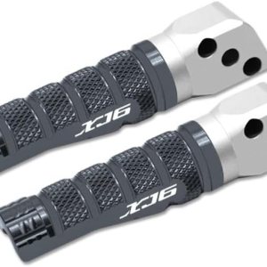 M para Yamaha XJ6 Xj6 motocicleta CNC pie trasero pasajero clavijas descansa reposapiés antideslizante pie clavija Y (color titanio) M para Yamaha XJ6 Xj6 motocicleta CNC pie trasero pasajero clavijas descansa reposapiés antideslizante pie clavija Y (color titanio)