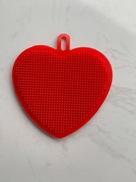 Olla de silicona para freidora de aire, 8 pulgadas (paquete de 3) cesta para freidora de aire con lavavajillas de silicona de corazón, accesorios