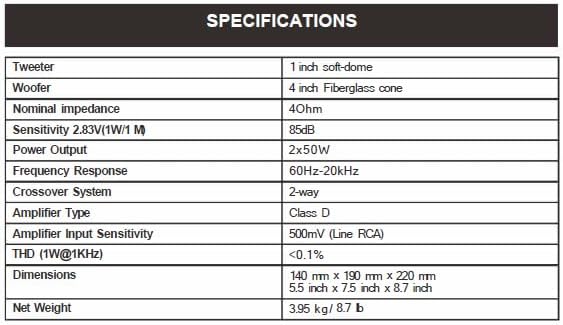 Peachtree Audio Altavoces alimentados M24 (par) (bambú real)