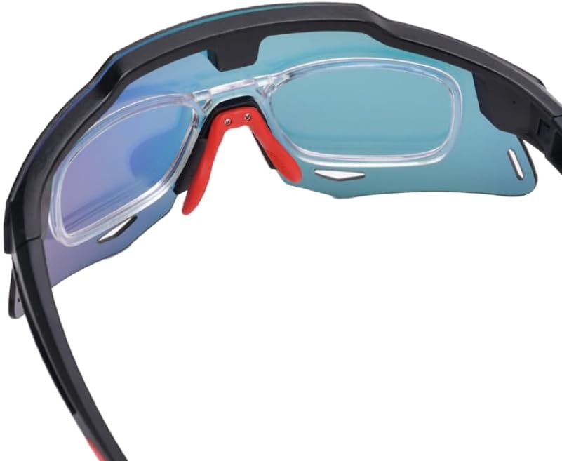 Himiway – Gafas de sol deportivas para hombre y mujer, rojoazul hieloazul hielopolarizadorojo-magnéticoazul hielo-magnéticoazul hielo-magnético