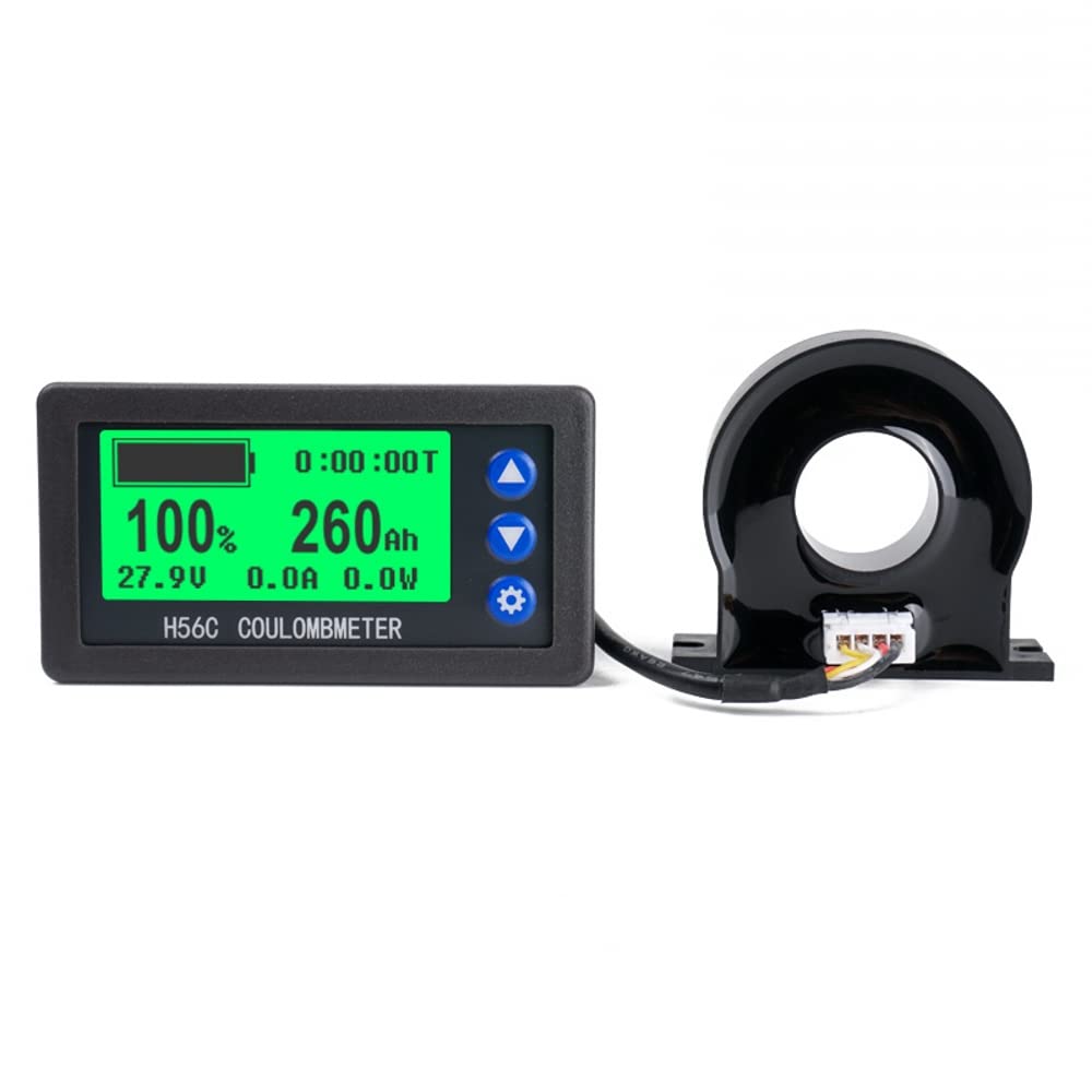 Monitor de batería Hall Sensor Coulomb Tester DC 9  100 V 100A400A Voltímetro digital Amperímetro Capacidad de la batería Potencia Electricidad AH