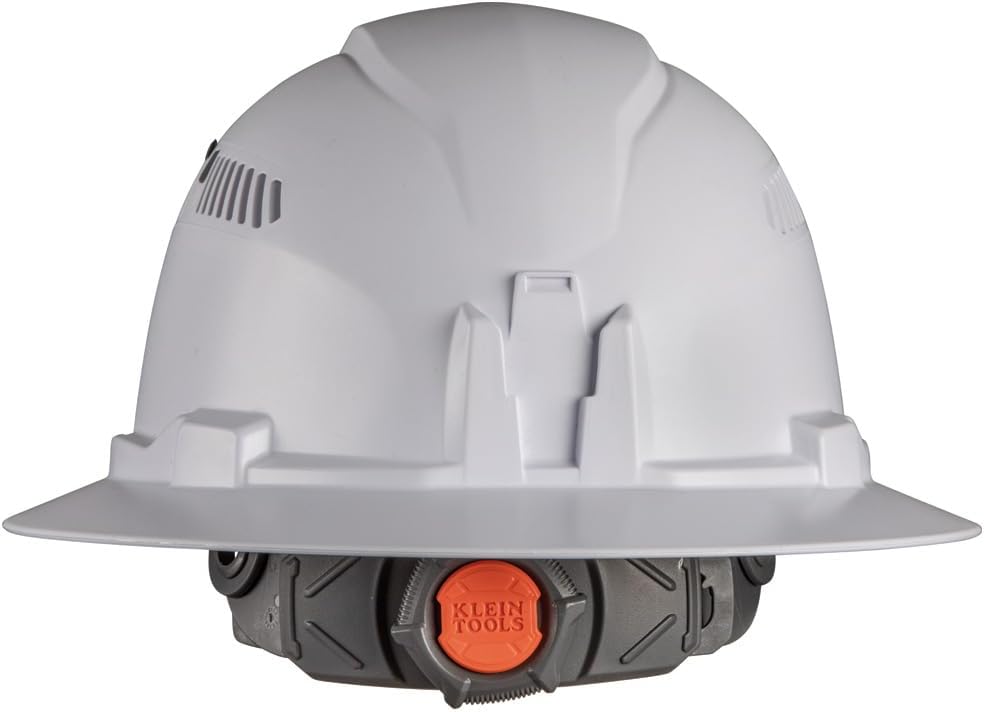 Klein Tools 80146 – Casco duro ventilado de ala completa con accesorio para orejeras, se adapta a cascos Klein Tools de ala completa, protección
