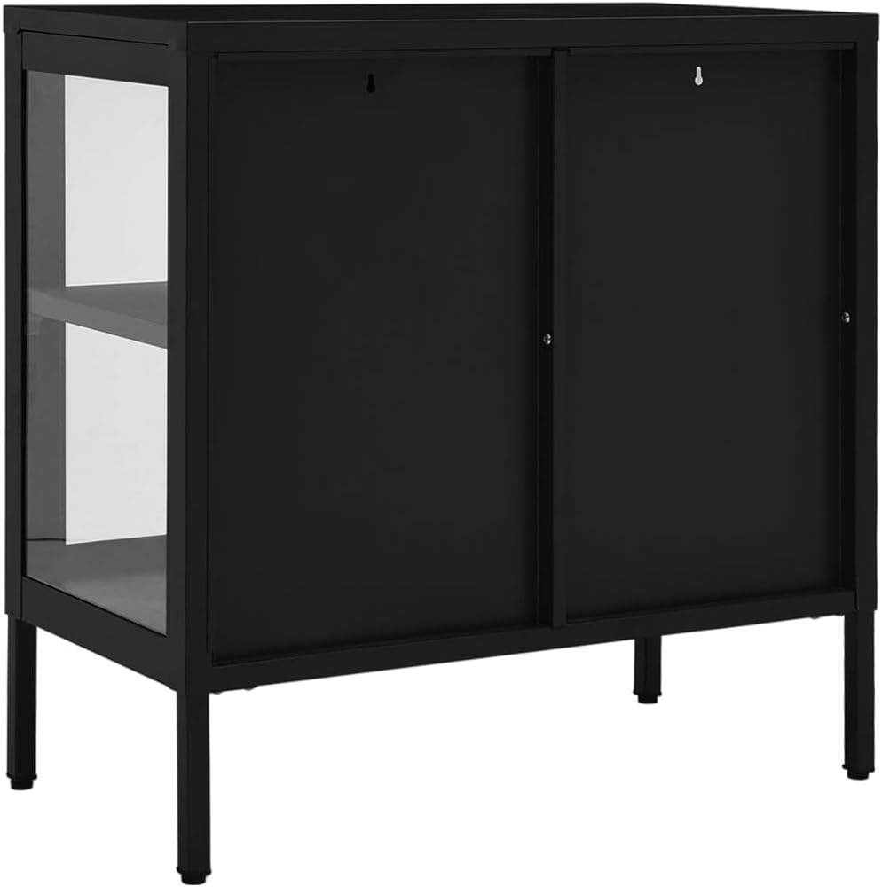 Aparador negro, vitrina, gabinete de barra de café, gabinete de sala de estar, estantería, vitrinas para sala, gabinete de consola, armarios de
