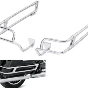 Rieles de protección de alforja para Harley Touring Electra Street Road Glide Flht Flhrxs Flhx Flhxs Flhxst Fltrx ’14-Later (cromado) Rieles de protección de alforja para Harley Touring Electra Street Road Glide Flht Flhrxs Flhx Flhxs Flhxst Fltrx ’14-Later (cromado)