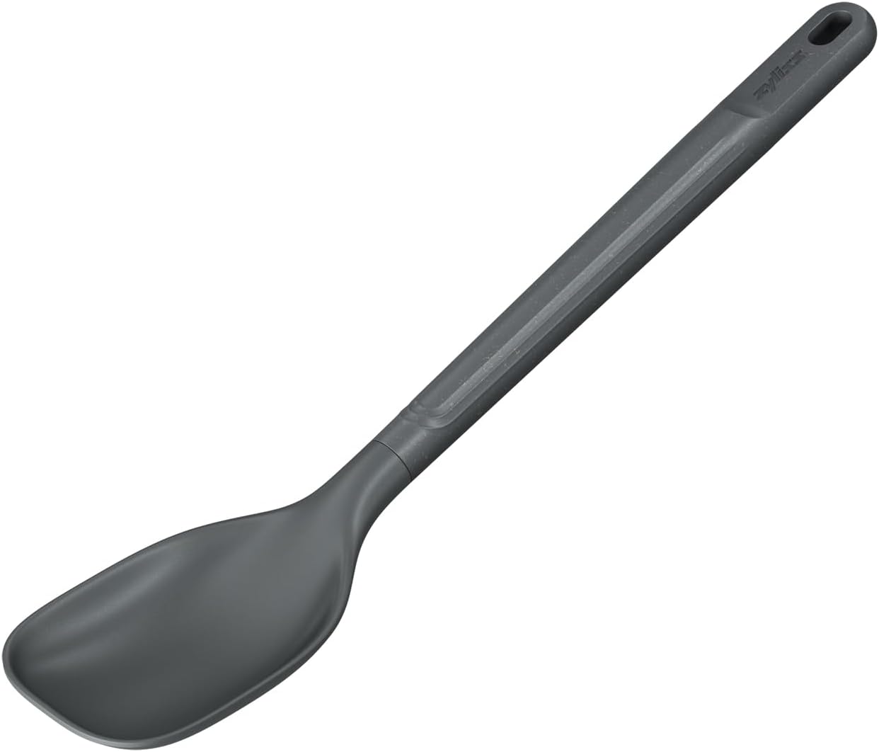 Zyliss E980228 Cuchara de cocina mediana, paja de trigo sosteniblenailon, antiadherente, cabeza de silicona resistente al calor, utensilio de
