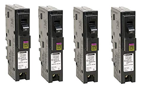 Square D by Schneider Electric HOM120PDFC Homeline – Disyuntor neutro de 20 amperios de doble función (CAFCI y GFCI) de un solo polo (CAFCI y GFCI),