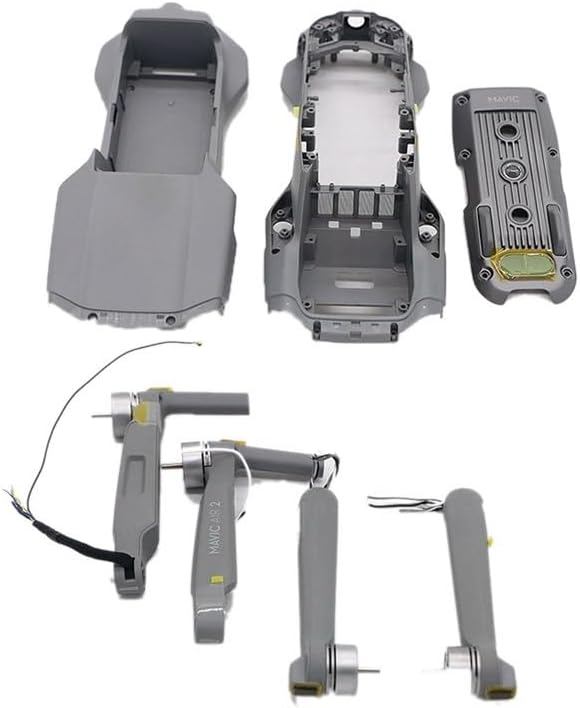 SeiZed Front Arm Rear Arm Upper Middle Bottom Shell Body Cover for D-JI Mavic Air 2 Drone Repair Parts (Color  4 PC Arms)