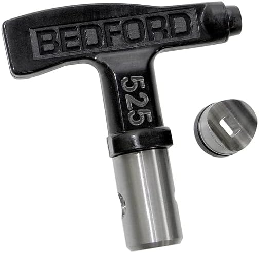 Bedford Precision 33-7525 Punta reversible Orificio de .025 pulgadas, ventilador de 10-12 pulgadas, repuesto para Graco RAC 5 y Titan