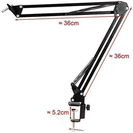 Abrazadera de computadora Mount Suspension Boom Scissor brazo soporte de trípode para Logitech cámara web C922C930e C930C920C615