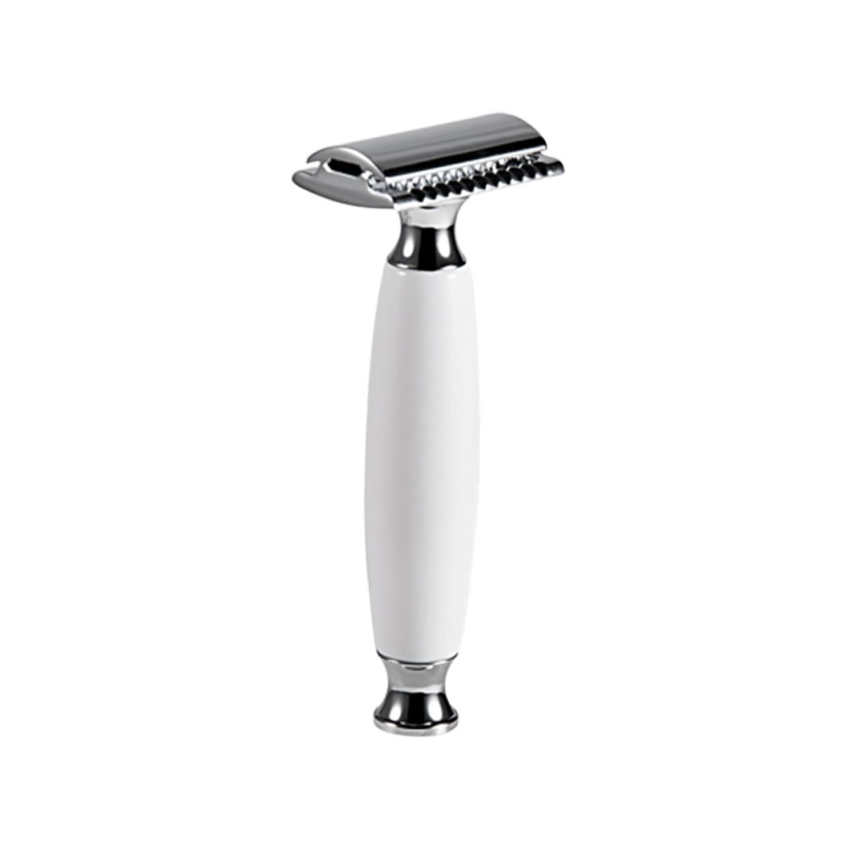 minkissy 2 unids Afeitadora Doble Seguridad Navaja Doble Cuchillas de afeitar Máquina de afeitar de acero inoxidable Maquinilla de afeitar de mango