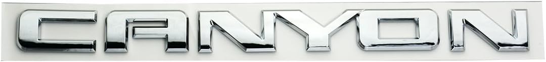 1 placa de identificación para puerta y puerta trasera con logotipo, letras 3D, repuesto para Canyon 22900425 (cromado)