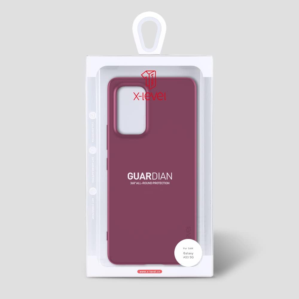 X-level Funda para Samsung Galaxy A53 5G Ultra Delgada Slim Fit Soft TPU Guardian Series A53 5G Cubierta trasera para teléfono Funda protectora con
