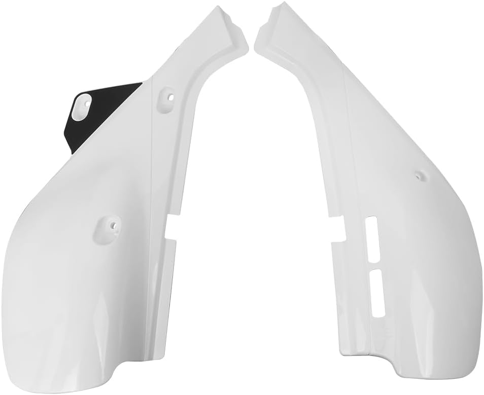HIYOYO Juego de cubiertas de carenado para paneles laterales izquierdo y derecho compatible con Honda XR650L (blanco Shasta) 1993-1999  Compatible