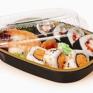 Handi-Foil Sartén oblonga de aluminio para llevar en color negro y dorado de 1 12 lb. con tapa transparente (paquete de 20) Handi-Foil Sartén oblonga de aluminio para llevar en color negro y dorado de 1 12 lb. con tapa transparente (paquete de 20)
