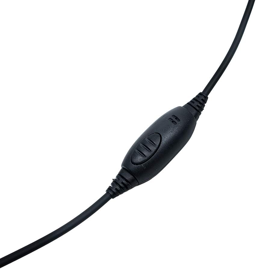 Caroo Walkie Talkie Auricular con cancelación de ruido Auriculares para Kenwood HYT Puxing Wouxun Baofeng UV-5r bf888s tk3300 Lt-2288 Lt-3107