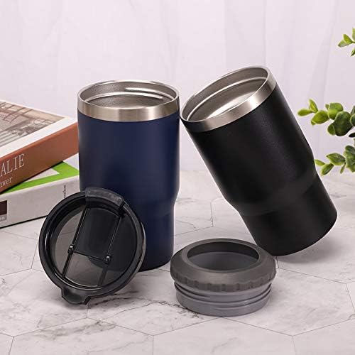 Gteller Aislador de latas de 14 onzas, tapas bidireccionales, enfriador de latas aislado de acero inoxidable de doble pared, soporte para botellas