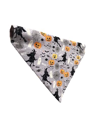 Reversible Slip On Dog Bandana  Halloween Bandana  Glow In The Dark Bandana  Ghost Bandana  Slip Over The Collar Bandana  For Small Medium Or Large